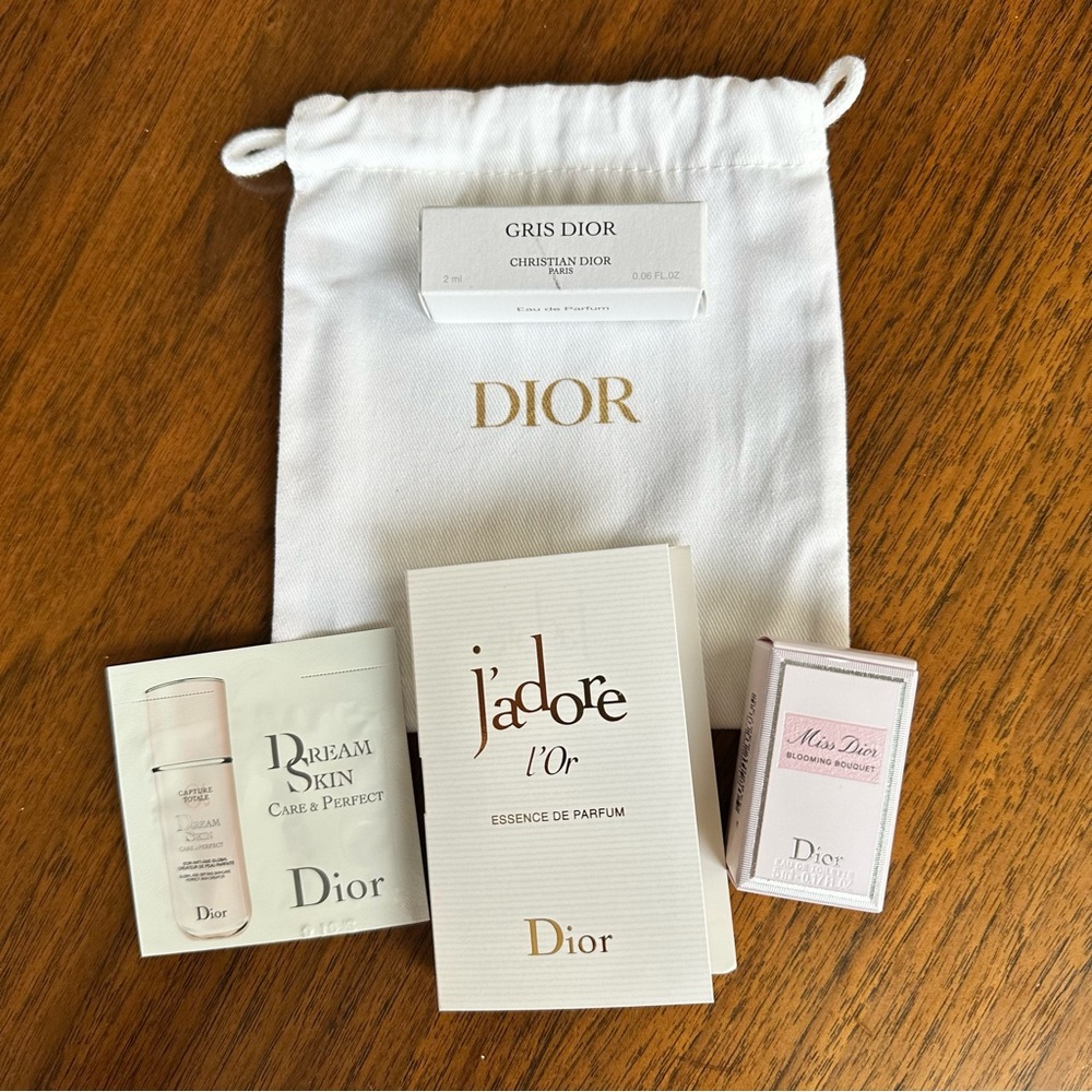 Dior Fragrance Sample Bundle – J’adore, Miss Dior, Gris Dior